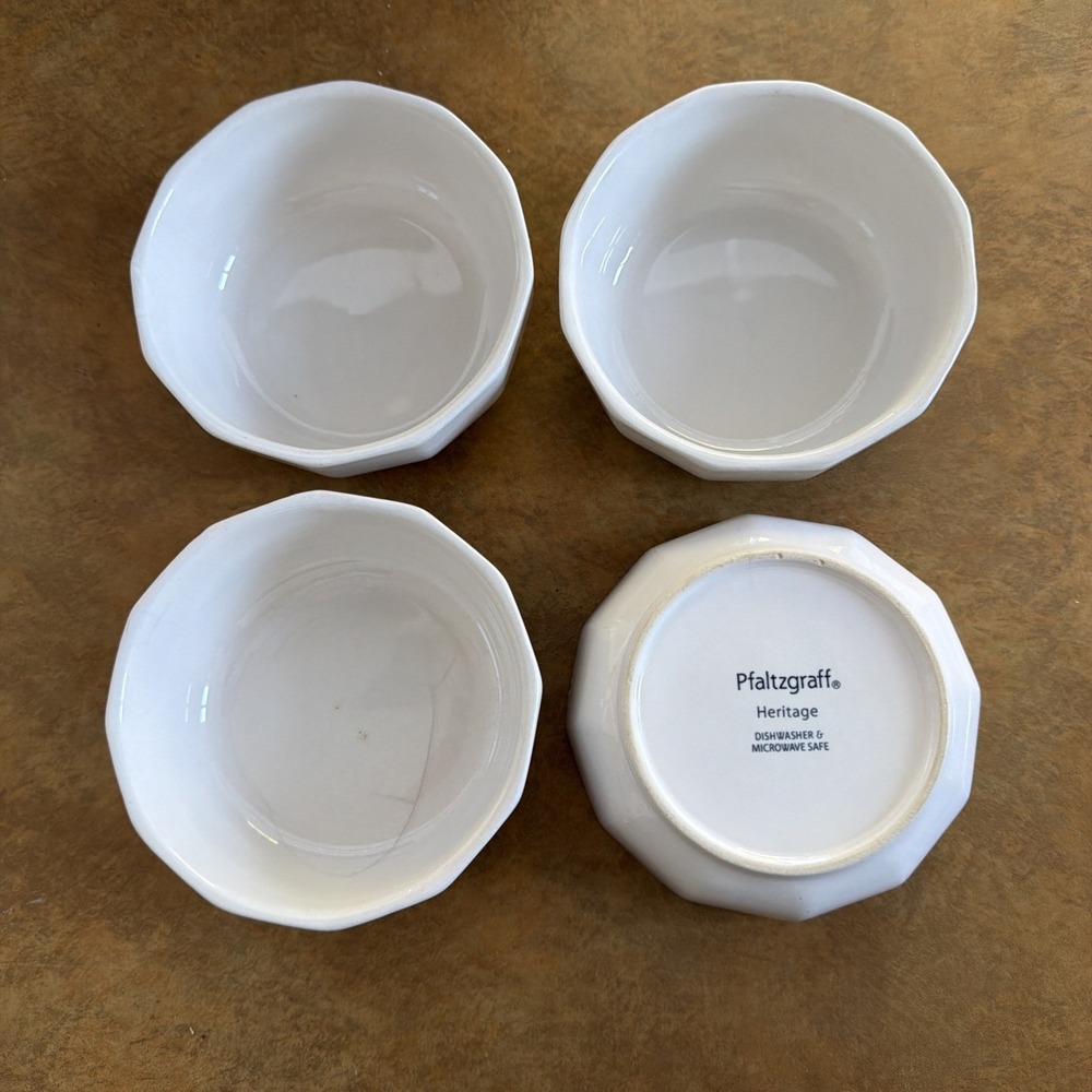 Pfaltzgraff Heritage Bowl Set Of 4 - White 5.5” X 2”